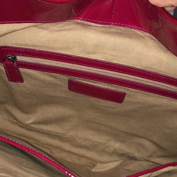 BURBERRY BROOKE NOVA CHECK PATENT LEATHER CANVAS HOBO SHOULDER BAG - Picture 12 of 15